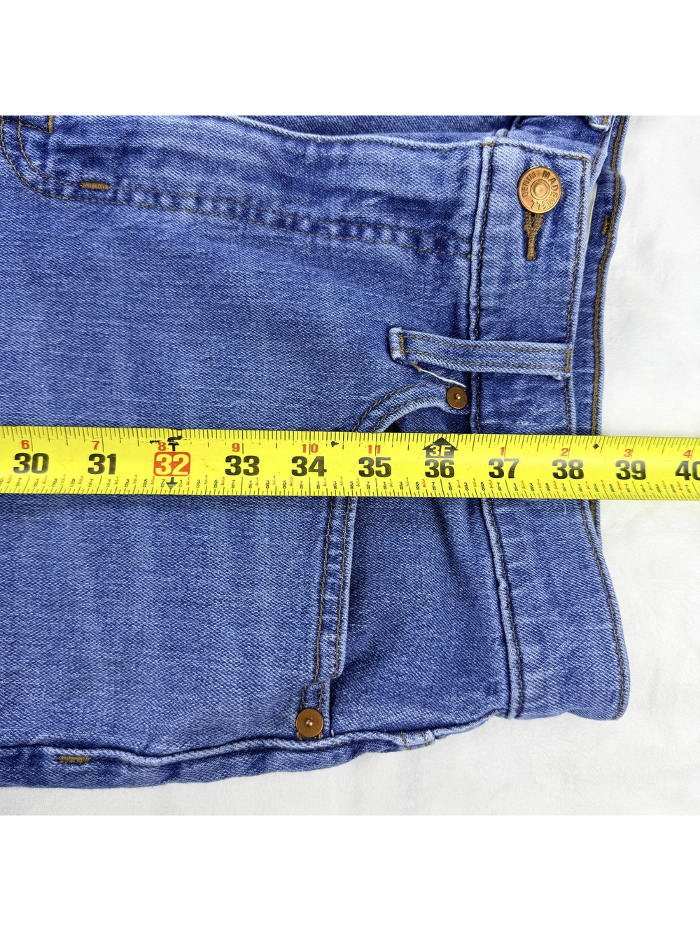 Madewell The Momjean Jeans Size 30 Blue High Rise Straight Leg Stretch Denim - Picture 15 of 15